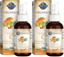Garden of Life Organics Vaporisateur Vitamine C pour les enfants et les adultes - Orange Tangerine, Supplément Vitamine C, Antioxydant pour le soutien immunitaire et la santé de la peau,2 fl oz gouttes liquides,(Pack of 2)