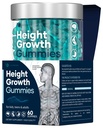 Hoogte Growth Gummies Multivitaminen, natuurlijke hoogte verhoging Supplement met Calcium, Zink, K2 D3, Magnesium, Botsterkte Dichtheid Ondersteuning, Grow Taller Gummies voor volwassenen, Kinderen, Bone Support Complex