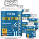 Grow Power Height Grow - Formule de croissance en hauteur puissante pour les enfants (10+) et les adolescents - Soutient la croissance en hauteur saine, la santé globale avec le calcium, la vitamine D3, le phosphore, le magnésium et plus - 6 Pack