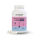 Zen Principle Marine Collagen Peptides Powder with OptiMSM® Supplement. Clinically Tested for Skin Support. Wild-Caught Fish, Non-GMO. 210 Capsules.