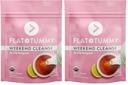 Flat Tummy Weekend Cleanse Tea-30 Day Program-All Natural Colon Cleanse w/Senna and Dandelion Root,Provides Bloating Relief for Women-Detox-Cleanse for Digestion Support and Gas Relief,(Pack of 2)