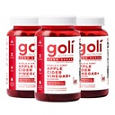 Goli Zero Sugar Apple Cider Vinegar Gummies, 60 Count Each (3 Pack, 180 Total) – ACV with Vitamin B12 & Probiotics, No Sugar Alcohols, Vegan, Keto & Gluten Free