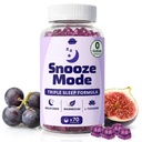 AmpUp Melatonin Gummies 5mg, Sleep Gummies for Adults, Magnesium & L-Theanine, Sugar Free, Non GMO & Vegan, Grape Flavor, 70 Counts, Sleep Aid Supplement for Calm Night Routine Support