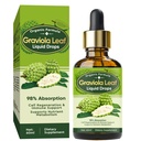 Soursop Bitters Liquid, Serene Herbs Soursop Bitters for Cellular, Immune, Skin, Digestive, Herbal Extracts for Overall Health-Enhancing, Vegan, Non-GMO, 2 Fl Oz