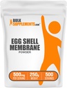BulkSupplements.com Egg Shell Membrane Powder - Collagen Powder Suplement, Dairy-Free & Gluten Free, 500mg per Serving, 250g (8.8 oz) (Pack of 1)