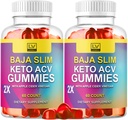 (2 Pack) Baja Slim Keto Gummies - Baja Slim Gummy Supplement Support Advanced Formula, BajaSlim ACV Keto 1050MG - Apple Cider Vinegar, All Natural Gomitas Green Tea Reviews, 120 Gummies