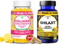 Lunakai USA Made Collagen Gummies & Shilajit Capsules Bundle - Hair, Skin, Nails, and Energy Support
