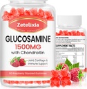 2 Pack Glucosamine Chondroitin Gummies, Glucosamine Chondroitin met MSM, Vlierbes, Kurkuma - Joint Support Supplement voor volwassenen, mannen en vrouwen, 120 Tel.