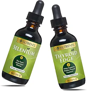 Go Nutriënten Selenium 1 oz Liquid Drops, 60 ml - Ondersteunt schildklierfunctie, energie en metabolisme