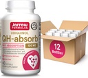 Jarrow Formulas QH-Absorb 100 mg Max Absorptie- CoQ10 Ubichinol- Tot 60 Servings (Softgels) - Ondersteunt Mitochondriale Gezondheid, Cellulaire Energie Productie & Gezonde Cardiovasculaire Functie, Pack van 12