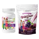 BariatricPal 30-Day Bariatric Vitamin Bundle (Multivitamin ONE 1 per Day! Chewable with 45mg Iron - Mixed Berry and Calcium Citrate Soft Chews 500mg with Probiotics - Wild Grape)