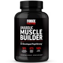 Force Factor Anabolic Muscle Builder, Muscle Building Support Supplements for Men, Supports Muscle, Strength, and Recovery, Reduces Fatigue, with AI-Developed PeptiStrong, 150 Capsules