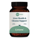 ruved LivTone - Leververzorging, leverondersteuningssupplement voor vrouwen en mannen met Amla, Andrographis & Picrorhiza, pillen met biologische kruiden voor natuurlijke detox - 90 capsules (1 telling)