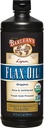 Barleans biologische Lignan Omega 3 Vlaszaad Olie Liquid Supplement voor mannen en vrouwen, koude pers Vlas Zaden, 7230mg ALA vetzuur, Veganistisch en Glutenvrij, 32 oz