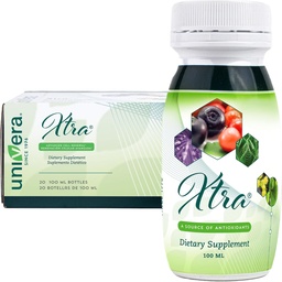 Univera Xtra Minis, Multiminerale vruchten Complex, 15 Natuurlijke ingrediënten, Stress Management, Focus & Clarity, Joint Comfort, Antioxidant Protection - 3,38 Fl Oz (Pack of 20)