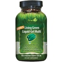 Irwin Naturals Men's Living Green Liquid-Gel Multi - 70 Essential Nutrients, Full-Spectrum Vitamin Supplements for Men, Wholefood Blend - Promotes Brain & Adrenal Support - 90 Liquid Soft-Gels