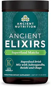Oude voeding Keto Drink Mix, Keto Cocoa, Instant Superfoods Drink Mix, Cafeïne Gratis Energie Booster, Vermindert vermoeidheid, Glutenvrij, Paleo en Keto vriendelijk, 20 porties