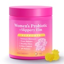 Her Juicy Feminine Probiotics Gummies, Premium Feminine Balance Gummies with Slippery Elm for Women's pH Balance, Healthy Odor, Flora and Immune Support – 30-Day Supply