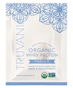 Truvani Organic Whey Protein Powder | Vanilla | 20g Grass Fed Whey Protein | 1 Serving | USDA Organic & Non-GMO | Gluten Free | No Gums, No Soy, No Stevia, No Added Sugars