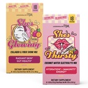 Legendairy Milk She’s Thirsty & She’s Glowing Duo – Coconut Water Electrolytes + Collagen Prebiotic Fiber Powder, Hydration & Skin Support, 36 Stick Packs