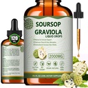 7-in-1 Organic Soursop Bitters Liquid Drops, Soursop Graviola Leaf Extract Liquid Drop Plus Pure, Immune Support, Bitterness Removal, 4 Fl Oz