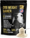 Hondengewicht Gainer Ca. 90 porties - Gewichtswinst Supplementen voor honden - Honden- en hondenspierbouwer - Made in The USA