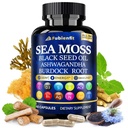 Premium Sea Moss Capsules - Ultimate Blend of Sea Moss, Black Seed Oil, Burdock Root, Ginger & Essential Vitamins - Superfood for Immune Boost, Digestive Health, and Overall Wellness