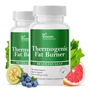 Thermogenic Fat Burner voor vrouwen en mannen - Appetite Suppressant voor gewichtsverlies - Inclusief groene thee Extracten voor Bloat Relief - Metabolisme Booster - Pack of 2