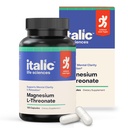 Magnesium L-Threonate 2000mg – Brain Health Supplement for Memory, Focus & Mental Clarity – Supports Relaxation & Sleep – 120 Capsules – Non-GMO, Lab Tested, Made in USA by Italic Life Sciences