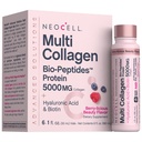 NeoCell Multi Collagen Peptides Liquid | 6 Vials | with Hyaluronic Acid and Biotin | Advanced Formula | Complex Beauty Supplement | Hair, Skin, and Nails