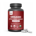Organic Apple Cider Vinegar with The Mother – 1200mg Capsules for Optimal Wellness, Gluten-Free, Non-GMO, 120 Veggie Capsules – Zealthy Life
