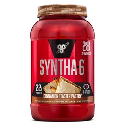 BSN SYNTHA-6 Premium Proteïnepoeder met 6 gram Fiber, Wei Proteïne, Micellar Caseïne, Melk Proteïne Isolaat Blend, 5g Vet, Kaneel Toaster Brood, 28 Servers (Verpakking mei Vary)