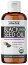 USDA Organic Black Cumin Seed Oil Liquid (8 fl oz) Premium Cold-Pressed Nigella Sativa Producing Pure - Antioxidant Supplement - Vegan, Gluten-Free, & Non-GMO (Geen pillen of capsules)