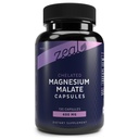 Zeal Chelated Magnesium Malate 400mg Capsules – with NU-MAG® – Supports Energy, Calm, Relaxation & Bone Health | Non-GMO, Third Party Tested | 135 Capsules