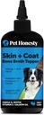 Pet Honesty Hondenhuid en Coat Supplement met Zalmolie voor honden - Allergie Itch Relief + Huid & Coat Health, Hondenvoeding Topper Bone Broth met Zalmolie, Collageen, Biotine + Vitamine E (12 oz)