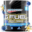 G Fuel Megaman Energy Drink Powder, Pre Workout Cafeine Mix voor Gaming, Suikervrije Focus Amino, Vitamine + Antioxidanten, 9.9oz (Blue Slushee, 40 Servers)