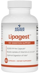 Lipagest - Concentrated Lipase Enzyme - 20,000 FIP - Optimal Digestion of Fats - Nutrient Absorption - Gallblader & Keto Support - Dairy-Free & Vegan