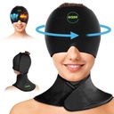 Migraine Relief Cap & Neck Ice Pack Wrap Set - verzachtende hoofdpijn Relief Cap en Schouder Koude Pack - Warme en koude compress producten voor hoofd en Cervical - Stress, kater & Puffy Eyes