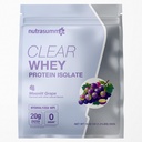 Nutrasumma Clear Whey Protein Isolate Powder, 20g Protein, Sugar Free, Fat Free, Lactose Free, Moonlit Grape Flavor, 1.21 lb, 22 Servings