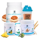 Yes You Can! Detox Plus Kit, Daily Cleanse Pure Fiber Meal Replacement, Drink Mix, Shake Booster and Supplement, Body Cleanse Kit for Women, Daily System Cleanse - Dulce de Leche & Pineapple Aloe Vera