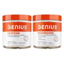 Genius Caffeine Pills + Genius Mushroom Plant-Based Supplement (Alert Concentration)