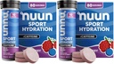 Nuun Sport Electrolyte Tablets with Caffeine from Green Tea Extract, Magnesium, Calcium, Potassium, Chloride & Sodium, Gluten Free & Vegan, Wild Berry, 16 Pack (80 Servings Total)