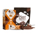 NuGo Slim Dark Chocolate Crunchy Peanut Butter, 17g Vegan Protein, 3g Sugar, 12 Count en NuGo Plant Proteine Powder, 20g Proteïne, 3g Sugar, 25 Servers