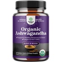 High Strength Organic Ashwagandha Supplements - Ashwagandha Organic Tablets for Mood Support & Hormone Balance for Women & Men - Root Extract Powder with Black Pepper for Better Absorption - 30 Ct