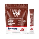 Voli Recovery - Post Workout Superfood Powder | Plant-Based Drink Mix Packets with Curcumin, Ginger & Vitamin C for Muscle Recovery & Detox Support, Inflammation & Leg Cramps Support, Vegan, 15 Count