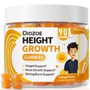 Height Growth Gummies, Calcium 300mg, Magnesium Glycinate 50mg, Zinc, Ashwagandha, Vitamin D3 K2, Height Support Multivitamin.