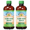 Lily of the Desert Aloe Vera Juice - Whole Leaf Filtered Aloe Vera Drink, Non-GMO Aloe Juice with Natural Digestive Enzymes for Gut Health, Stomach Relief, Wellness, Glowing Skin, 32 Fl Oz (Pack of 2)