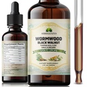 HEBRALICIOUS Wormwood Black Walnut Clove Parasite Cleanse – Herbal Liquid Drops with Pumpkin Seed, Garlic & Oregano Oil – Alcohol-Free Tincture Supplement, 4 fl oz (120 ml)