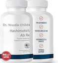 Dr. Westin Childs Hashimotos Ab Rx. Graine de cumin noir biologique Nigella Sativa pour Immune, Thyroïde Antibody Support, Digestion, TPO & Thyroglobulline, Omega 6, 7, 8, Thymoquinone, Sélénium - 120 ct