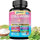 Collagen Peptides Types I, II, III, V & X, MCG Biotin, Keratin, Hyaluronic Acid, MSM, Zinc, Grape Seed Extract, Quercetin, Vitamin A, Vitamin C, Vitamin E, Magnesium, Folic Acid (180 Capsules)